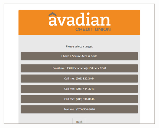Avadian Credit Union | First Time Logging In